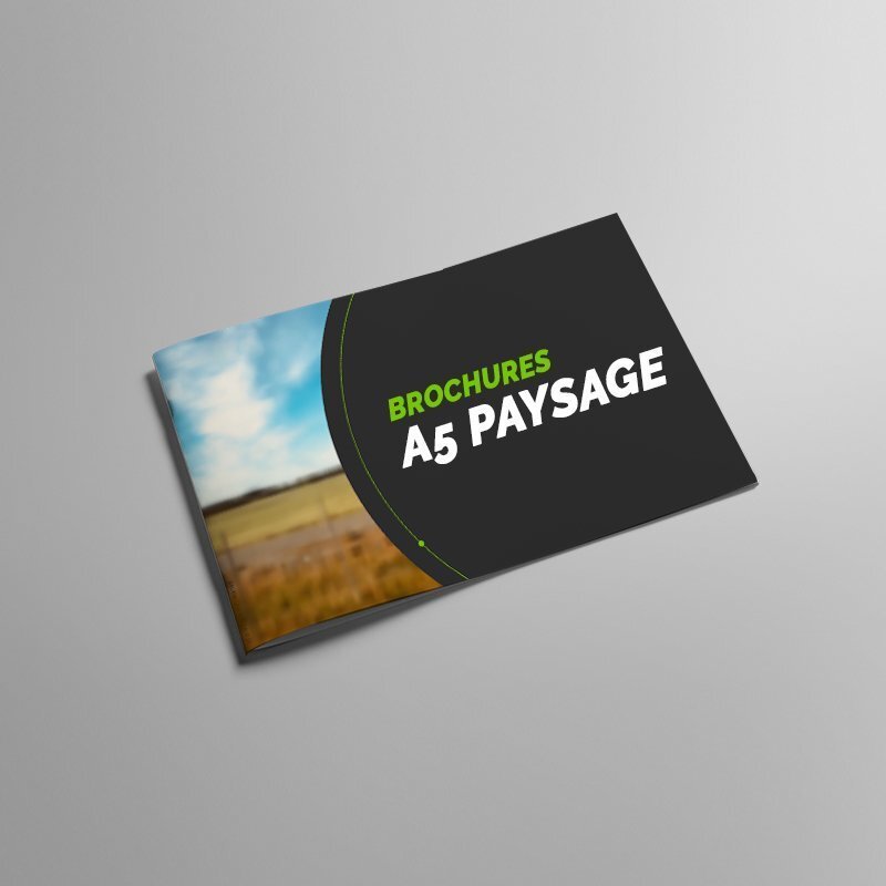 Impression brochure A5 paysage