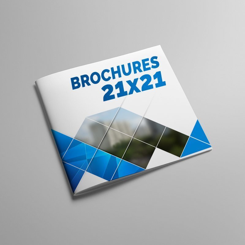 Impression brochure 21x21 avec couverture