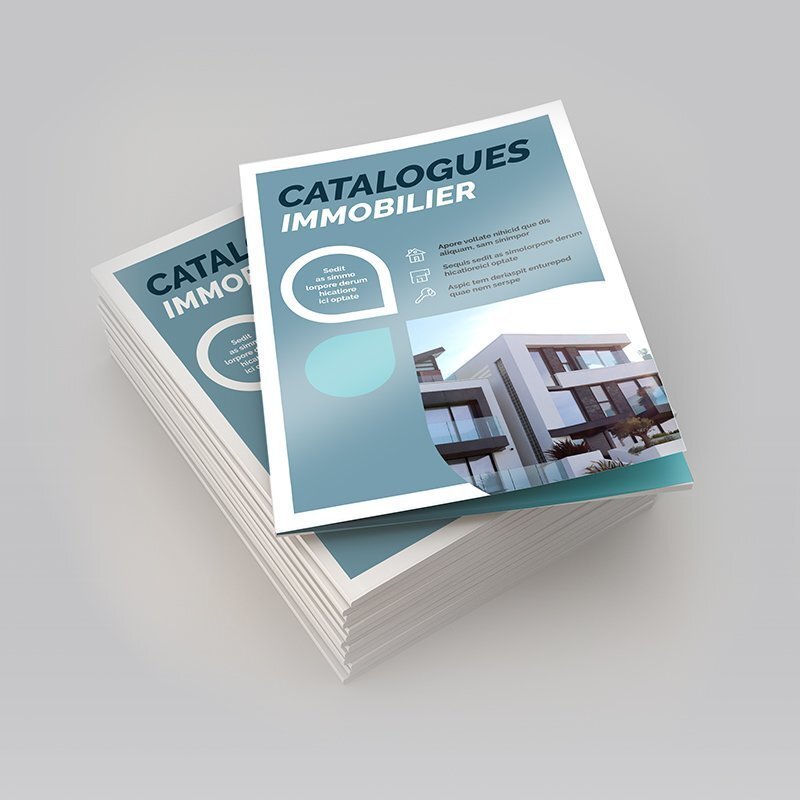 Impression catalogue immobilier