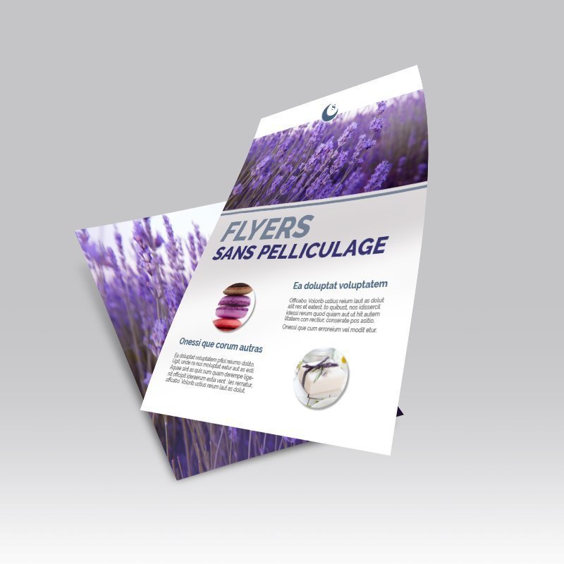 Impression flyer sans pelliculage