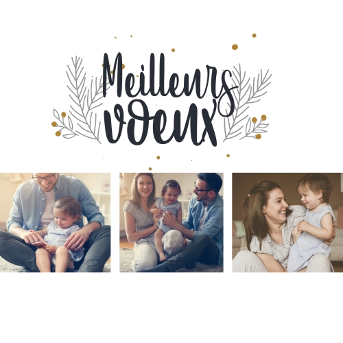 Meilleurs voeux moderne miniature 1