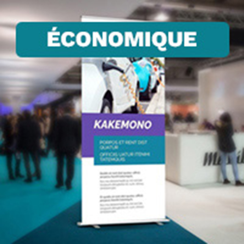 Impression Kakemono ÉCONOMIQUE miniature 1
