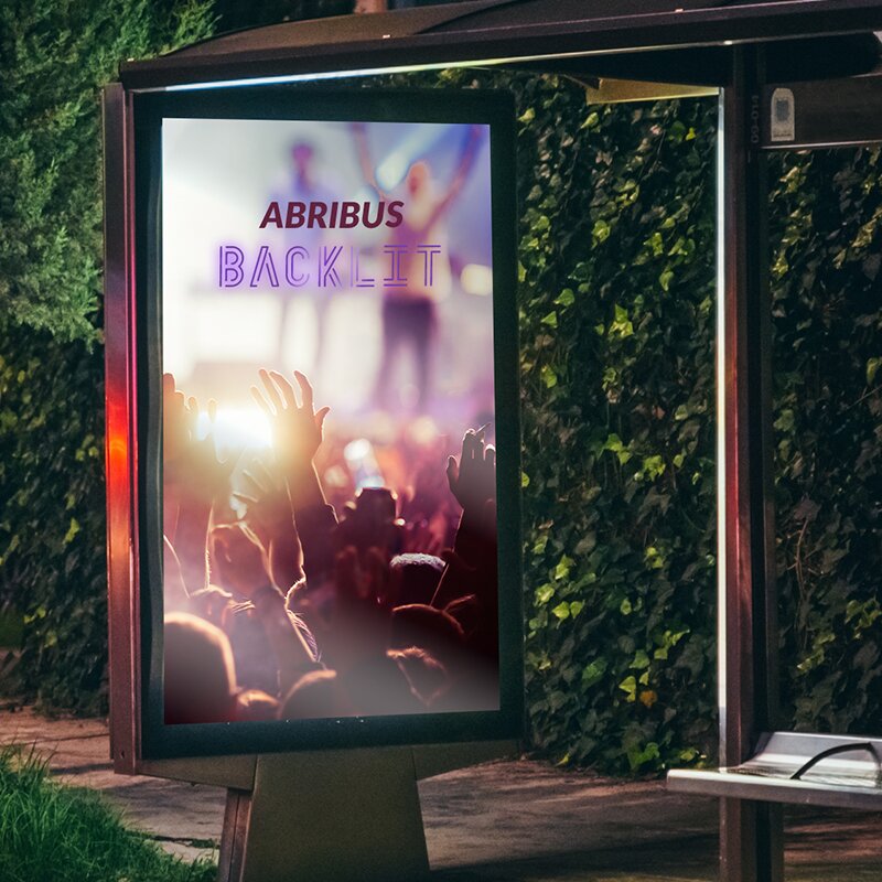Impression affiche Abribus backlit
