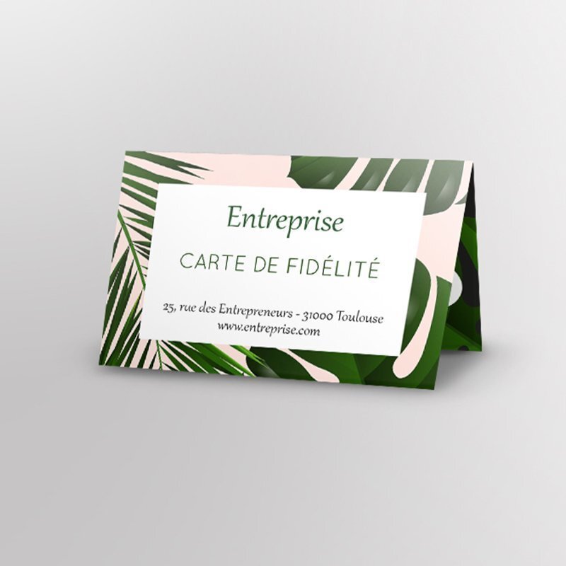 Impression carte de fidélité double recto verso au meilleur prix