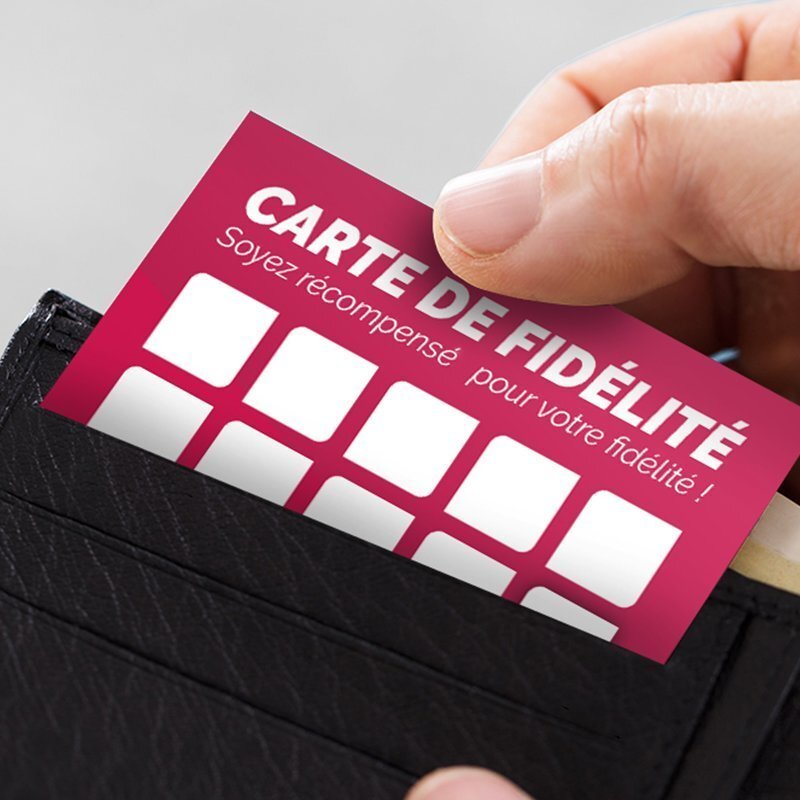 Impression carte de fidélité au meilleur prix