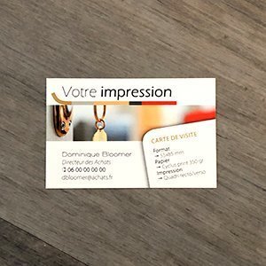 Impression carte de visite simple miniature 2