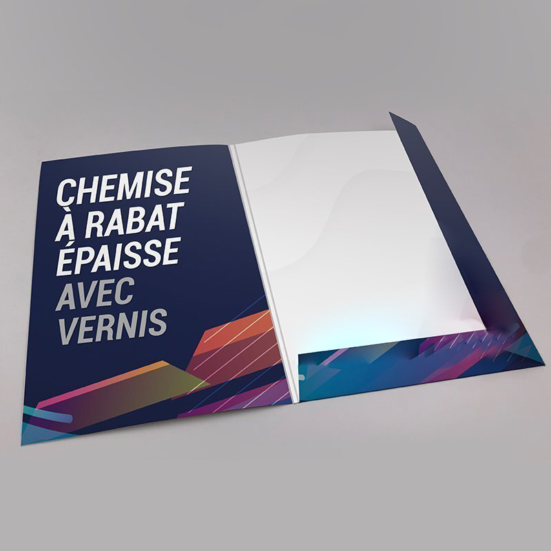 IMPRESSION DE CHEMISE EPAISSE A RABATS AVEC VERNIS AU MEILLEUR PRIX