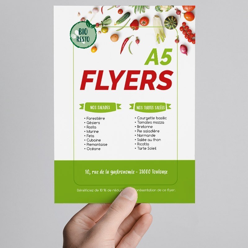 L’impression de vos flyers A5 recto verso personnalisables et pas chers miniature 1