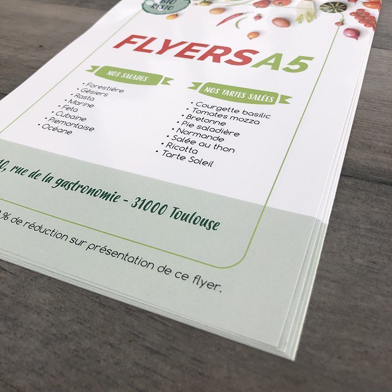 L’impression de vos flyers A5 recto verso personnalisables et pas chers miniature 4