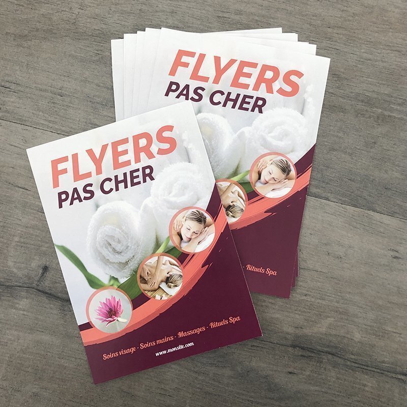 Impression de flyers les moins cher miniature 3