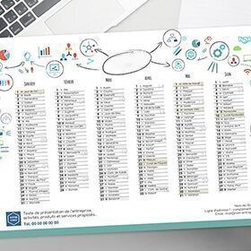 Impression calendrier bureau