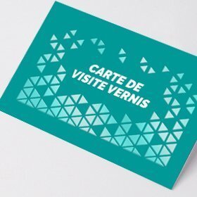 Impression carte de visite vernis