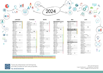 Impression calendrier immobilier 2024 pas cher grande qualité A5 et A4