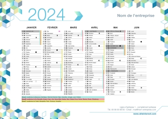 Calendriers Institutionnel A5 personnalisable