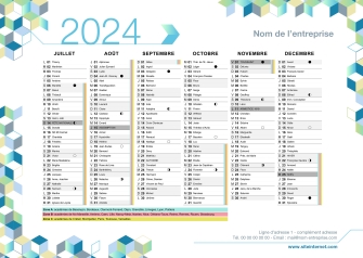 Calendriers Institutionnel A5 personnalisable