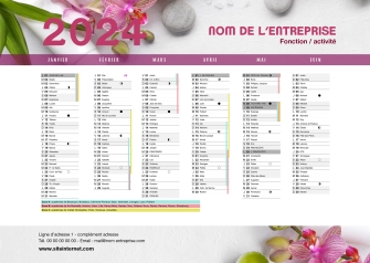 Calendriers Zen A5 personnalisable