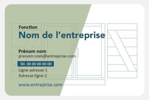 Impression Carte de visite Artisan personnalisable Coins arrondis