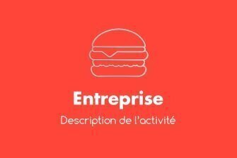Cartes de visite Burger vernis sélectif