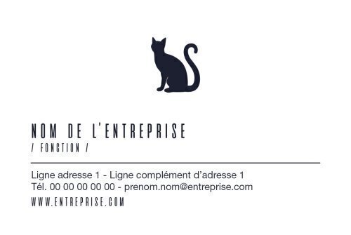 Impression Carte de visite Chat personnalisable