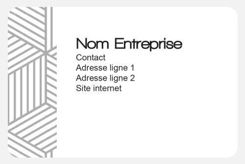 Impression Carte de visite Cube personnalisable Coins arrondis