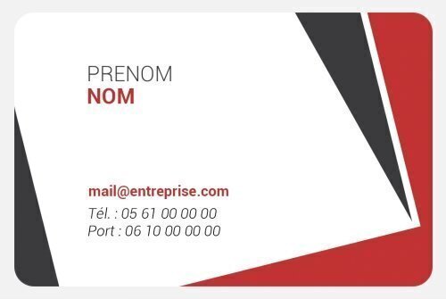 Impression Carte de visite Design personnalisable Coins arrondis