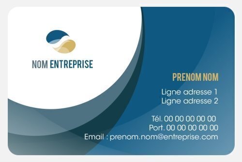 Impression Carte de visite Entreprise personnalisable Coins arrondis