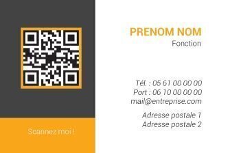 Carte de visite Flashcode personnalisable recto verso