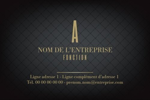 Impression Carte de visite Luxe personnalisable