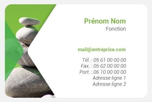 Impression Carte de visite Massage personnalisable Coins arrondis