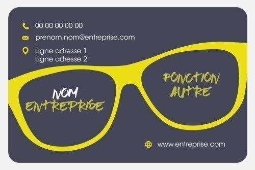 Impression Carte de visite Opticien personnalisable Coins arrondis