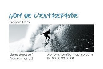 Carte de visite Surf personnalisable