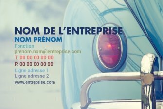 Carte de visite Taxi personnalisable