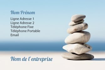 Carte de visite Zen personnalisable