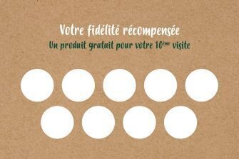 Cartes de fidélité Pétales personnalisable recto verso