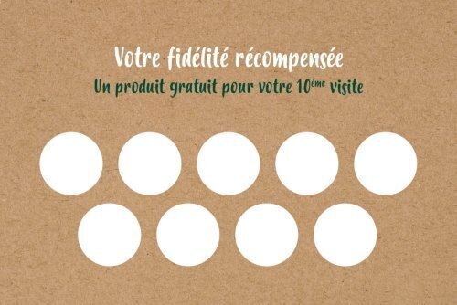 Impression Cartes de fidélité Pétales personnalisable