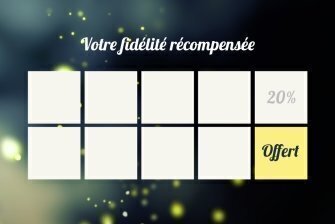 Cartes de fidélité Recompense personnalisable recto verso