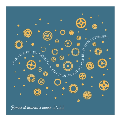 Impression Cartes de voeux simples Startup personnalisable carré