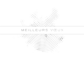 Cartes de vœux simples dorure Moderne personnalisable A6 argent