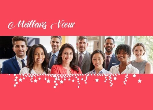 Impression Cartes de voeux simples Entreprise personnalisable A6