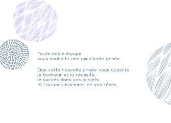 Cartes de voeux simples Floral personnalisable A6 recto verso