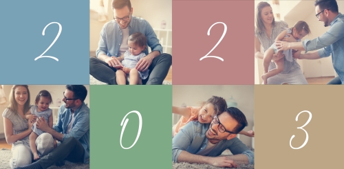 Impression Cartes de voeux simples Meilleurs voeux 2022 personnalisable 21cmx10cm