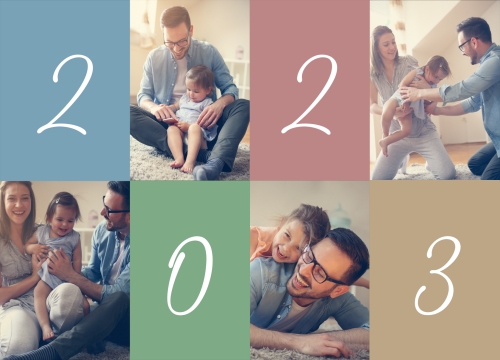 Impression Cartes de voeux simples Meilleurs voeux 2022 personnalisable A6