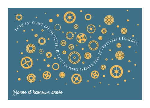 Impression Cartes de voeux simples Startup personnalisable A6