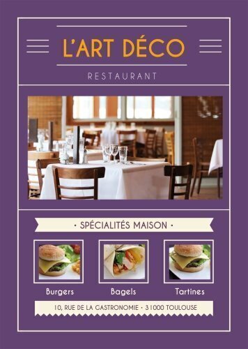 Impression Flyers Art déco A5 personnalisable