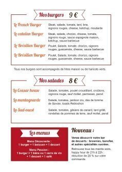 Flyers Burger house A5 recto verso personnalisable