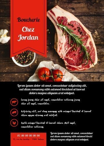 Impression Flyers Chez jordan A5 personnalisable