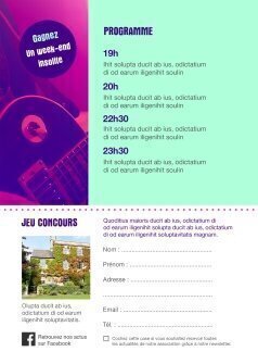 Flyers Concert tremplin A5 recto verso personnalisable