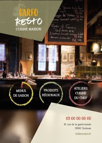 Impression Flyers Cuisine maison A5 personnalisable