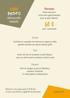 Flyers Cuisine maison A5 recto verso personnalisable