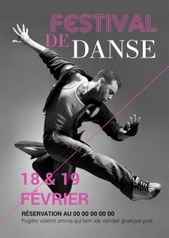 Flyers Festival de danse A5 personnalisable